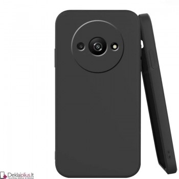 Liquid Air silikoninis dėklas - juodas (Xiaomi Redmi A3) Liquid Air silikoninis dėklas - juodas (Xiaomi Redmi A3)